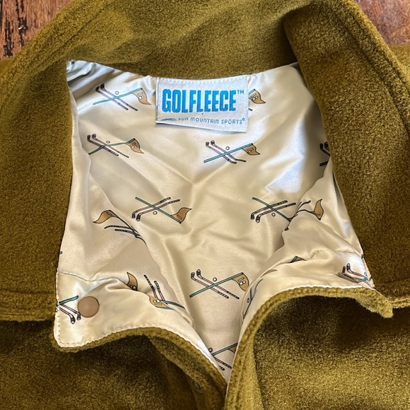 EUC Vintage Sun Mountain Sports GOLFLEECE Reversible Pullover Mens Small - Picture 2 of 10
